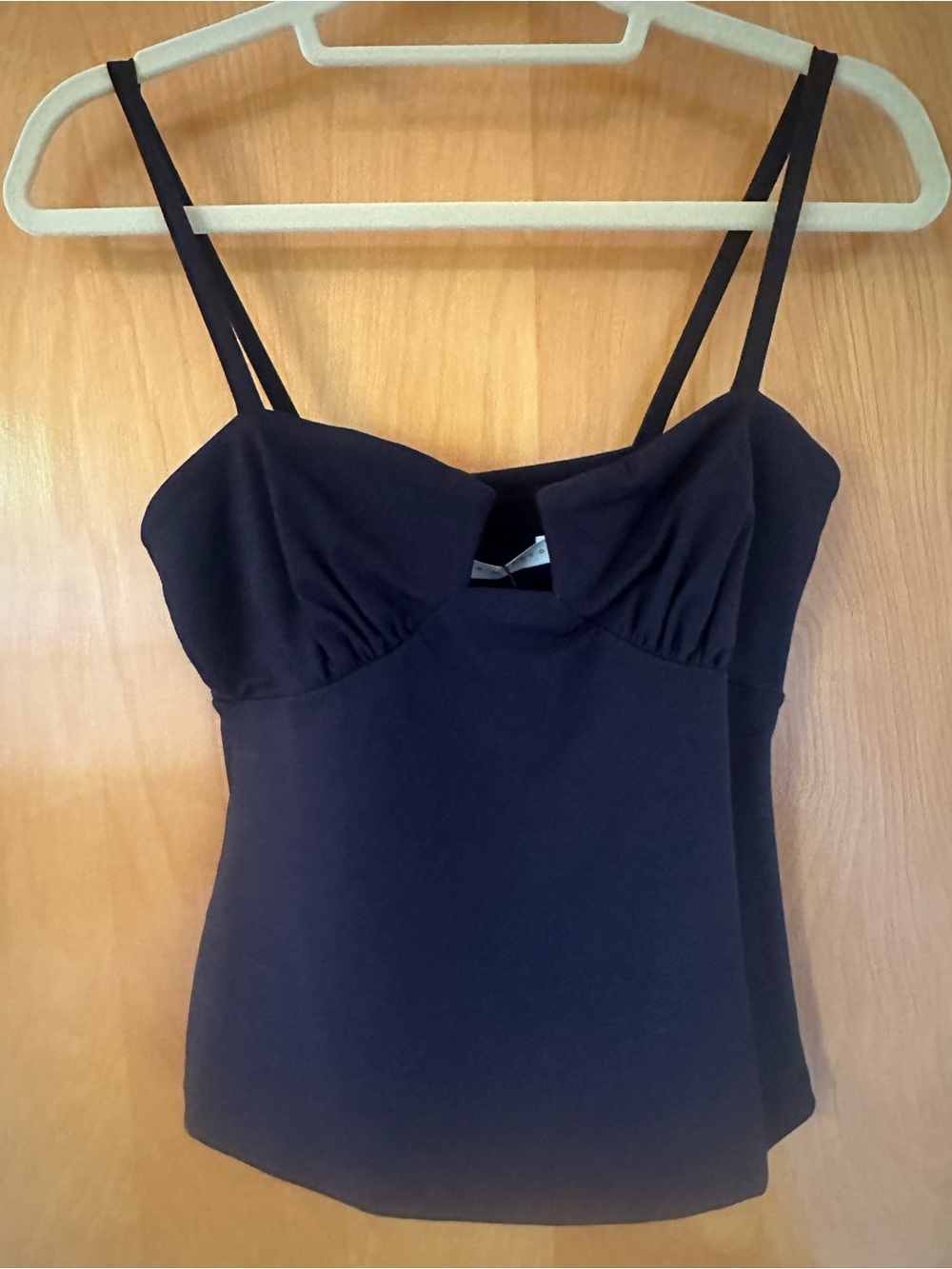 NWT Susana Monaco Navy Angled Wire Bustier Camisole